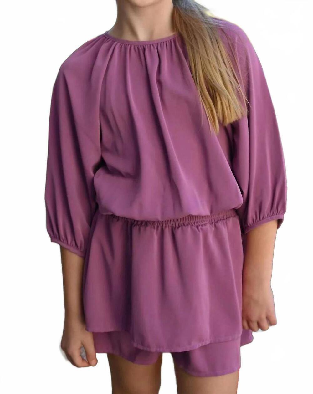 NEW PLEAT rory dress in magenta
